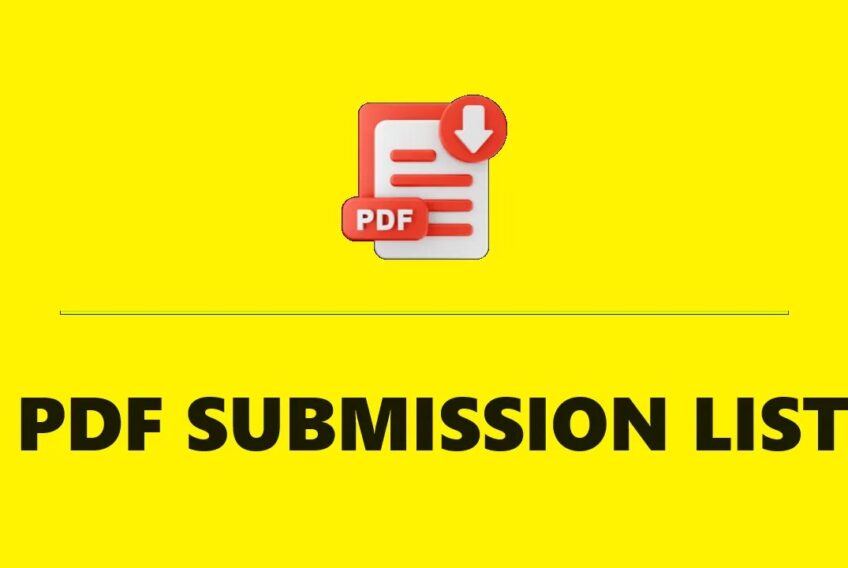 PDF Submission Sites List